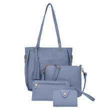 Load image into Gallery viewer, 4pcs Woman Bag Set 2019 New Fashion Female Purse and Handbag Four-Piece Shoulder Bag Tote Messenger Purse Bag