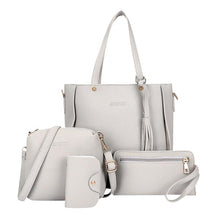 Load image into Gallery viewer, 4pcs Woman Bag Set 2019 New Fashion Female Purse and Handbag Four-Piece Shoulder Bag Tote Messenger Purse Bag