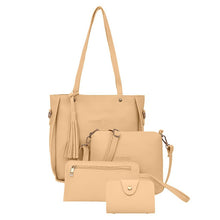 Load image into Gallery viewer, 4pcs Woman Bag Set 2019 New Fashion Female Purse and Handbag Four-Piece Shoulder Bag Tote Messenger Purse Bag